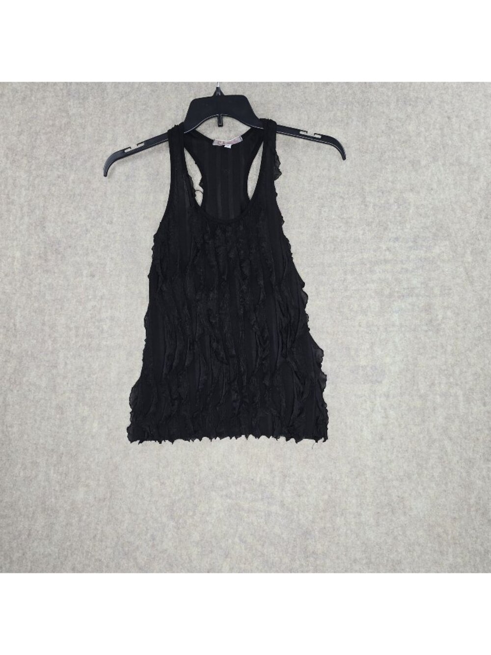 Julies Closet Black Textured Sleeveless Tank Top Size S